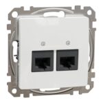 Schneider Sedna Design 2xRJ45 πρίζα CAT6 UTP Λευκό – SDD111462
