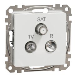 Schneider Sedna Design TV-R-SAT πρίζα διέλευσης 7DB Λευκό – SDD111484