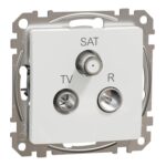 Schneider Sedna Design TV-R-SAT πρίζα διέλευσης 10DB Λευκό – SDD111488