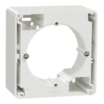 Schneider Sedna Design & Elements, επίτοιχο κουτί 1 θέσης, Λευκό – SDD111901