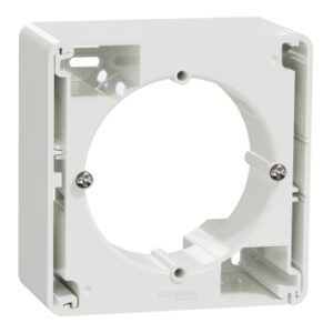 Schneider Sedna Design & Elements, επίτοιχο κουτί 1 θέσης, Λευκό – SDD111901