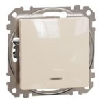 Schneider Sedna Design διακόπτης Α/Ρ με λυχνία προσανατολισμού Μπεζ – SDD112106L
