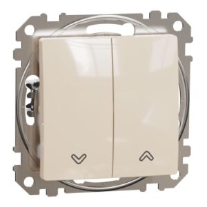 Schneider Sedna Design μπουτόν ρολών Μπεζ – SDD112114