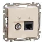 Schneider Sedna Design RJ45 CAT6 UTP – TV Μπεζ – SDD112469T