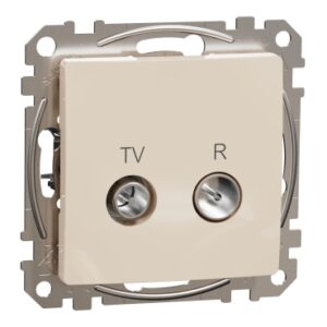 Schneider Sedna Design TV R πρίζα διέλευσης 7DB Μπεζ – SDD112474R
