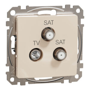 Schneider Sedna Design TV-SAT-SAT τερματική 4DB Μπεζ – SDD112481S