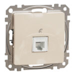 Schneider Sedna Design πρίζα τηλεφώνου πρίζα RJ11 Μπεζ – SDD112491