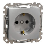Schneider Sedna Design πρίζα σούκο ασφαλείας (2Π+Γ) Αλουμίνιο – SDD113022