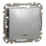 Schneider Sedna Design διακόπτης Α/Ρ με λυχνία προσανατολισμού Αλουμίνιο – SDD113106L
