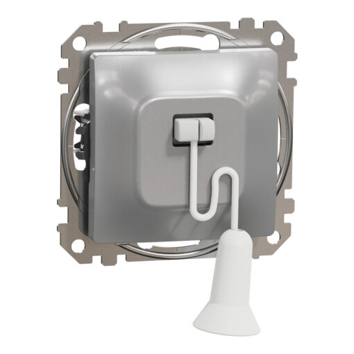 Schneider Sedna Design & Elements, διακόπτης με κορδόνι 10A, Αλουμίνιο – SDD113122