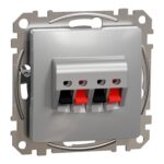 Schneider Sedna Design πρίζα ηχείων διπλή Αλουμίνιο – SDD113411