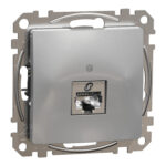 Schneider Sedna Design & Elements,  RJ45 πρίζα CAT6 STP Αλουμίνιο – SDD113461S
