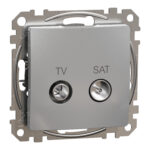 Schneider Sedna Design TV SAT πρίζα τερματική 4DB Αλουμίνιο – SDD113471S