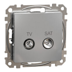 Schneider Sedna Design TV SAT πρίζα τερματική 4DB Αλουμίνιο – SDD113471S