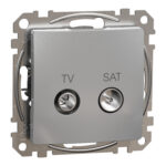 Schneider Sedna Design TV SAT πρίζα διέλευσης 10DB Αλουμίνιο – SDD113478S