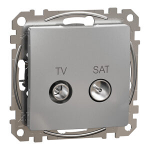 Schneider Sedna Design TV SAT πρίζα διέλευσης 10DB Αλουμίνιο – SDD113478S