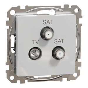 Schneider Sedna Design TV-SAT-SAT τερματική 4DB Αλουμίνιο – SDD113481S