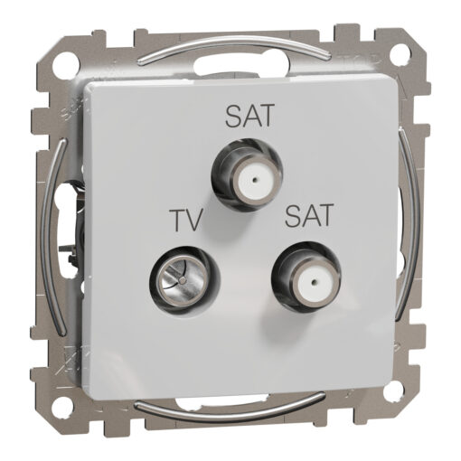 Schneider Sedna Design TV-SAT-SAT τερματική 4DB Αλουμίνιο – SDD113481S