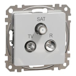 Schneider Sedna Design TV-R-SAT τερματική 4DB Αλουμίνιο – SDD113481