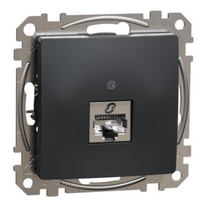 Schneider Sedna Design RJ45 πρίζα CAT6 STP Ανθρακί – SDD114461S