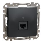 Schneider Sedna Design RJ45 πρίζα CAT6 UTP Ανθρακί – SDD114461