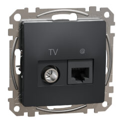 Schneider Sedna Design RJ45 CAT6 UTP – TV Ανθρακί – SDD114469T