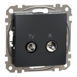Schneider Sedna Design TV R πρίζα διέλευσης 7DB Ανθρακί – SDD114474R