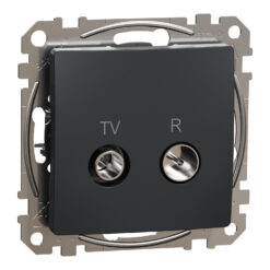 Schneider Sedna Design TV R πρίζα διέλευσης 7DB Ανθρακί – SDD114474R