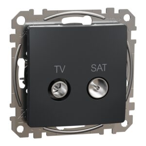 Schneider Sedna Design TV SAT πρίζα διέλευσης 7DB Ανθρακί – SDD114474S