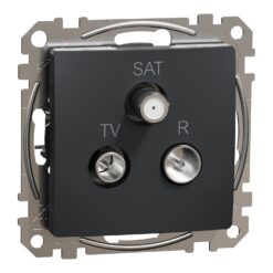 Schneider Sedna Design TV-R-SAT διέλευσης 7DB Ανθρακί – SDD114484