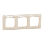 Schneider Sedna Design πλαίσιο 3 θέσεων Μπεζ – SDD312803
