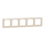 Schneider Sedna Design πλαίσιο 5 θέσεων Μπεζ – SDD312805