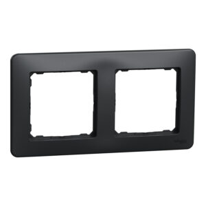 Schneider Sedna Design πλαίσιο 2 θέσεων Ανθρακί – SDD314802