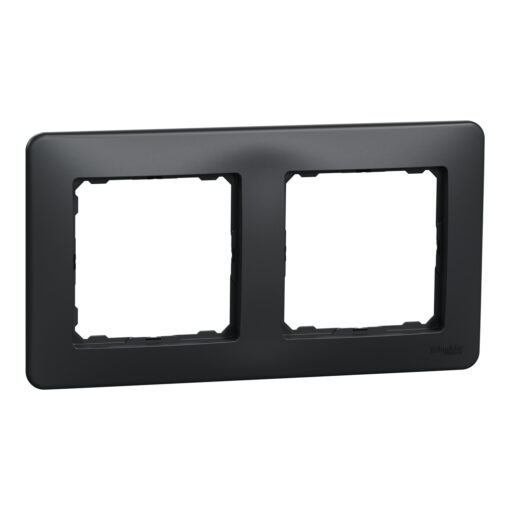 Schneider Sedna Design πλαίσιο 2 θέσεων Ανθρακί – SDD314802