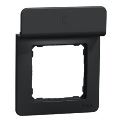 Schneider Sedna Design & Elements, πλαίσιο με βάση φόρτισης 1 θέσης, Ανθρακί – SDD314809