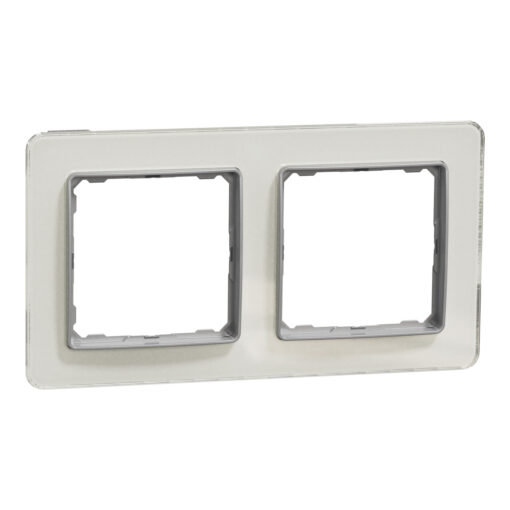 Schneider Sedna Design & Elements, πλαίσιο 2 θέσεων, glass clear – SDD360802