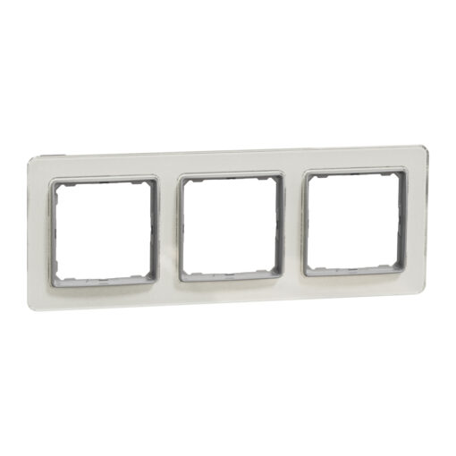 Schneider Sedna Design & Elements, πλαίσιο 3 θέσεων, glass clear – SDD360803