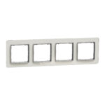 Schneider Sedna Design & Elements, πλαίσιο 4 θέσεων, glass clear – SDD360804