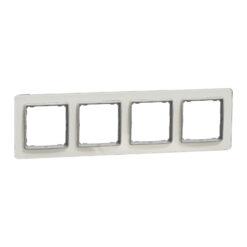 Schneider Sedna Design & Elements, πλαίσιο 4 θέσεων, glass clear – SDD360804