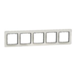 Schneider Sedna Design & Elements, πλαίσιο 5 θέσεων, glass clear – SDD360805