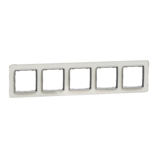 Schneider Sedna Design & Elements, πλαίσιο 5 θέσεων, glass clear – SDD360805
