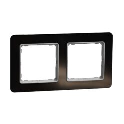 Schneider Sedna Design & Elements, πλαίσιο 2 θέσεων, glass dark - SDD361802