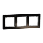 Schneider Sedna Design & Elements, πλαίσιο 3 θέσεων, glass dark – SDD361803