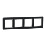 Schneider Sedna Design & Elements, πλαίσιο 4 θέσεων, glass smoke – SDD362804