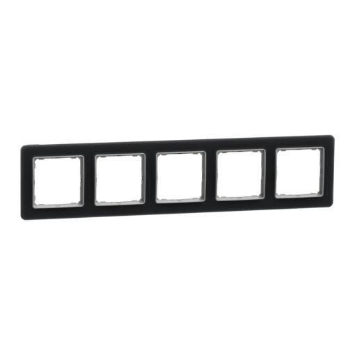 Schneider Sedna Design & Elements, πλαίσιο 5 θέσεων, glass smoke – SDD362805