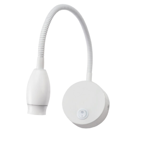 Επίτοιχο Σποτ Λευκό Σπιράλ LED 3W 120° 210Lm Θερμό Λευκό 3000Κ ACA DECOR – SF126BLED330W