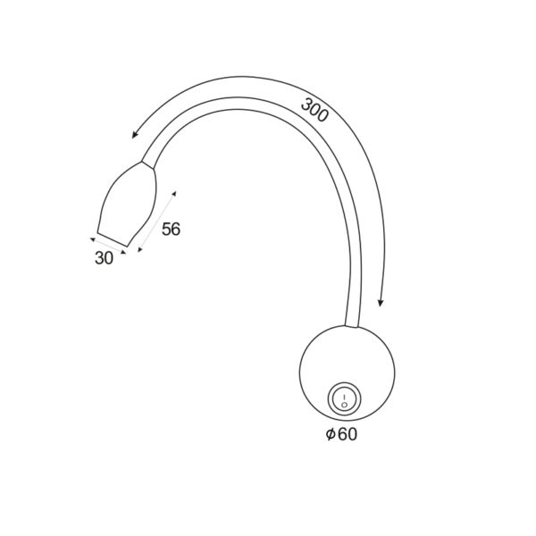 ΕΠΙΤΟΙΧΟ ΦΩΤΙΣΤΙΚΟ LED 3W ΜΑΥΡΟ 3200K 210LM 8X4X44CM PIPER ACA DECOR – SF126LEDSB