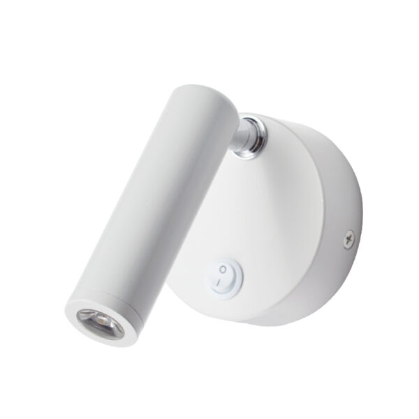 Επίτοιχο Φωτιστικό LED 3W Λευκό Κινητό Φυσικό Λευκό 4000Κ ACA DECOR  – SF151AMW