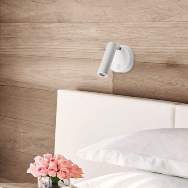 Επίτοιχο Φωτιστικό LED 3W Λευκό Κινητό Φυσικό Λευκό 4000Κ ACA DECOR  – SF151AMW