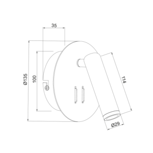 ΕΠΙΤΟΙΧΟ ΦΩΤΙΣΤΙΚΟ LED 3+4W 3000K 280LM ΜΑΥΡΟ ΜΕΤΑΛΛΙΚΟ D13,5X7CM ZEUS ACA DECOR  – SF1801LEDB